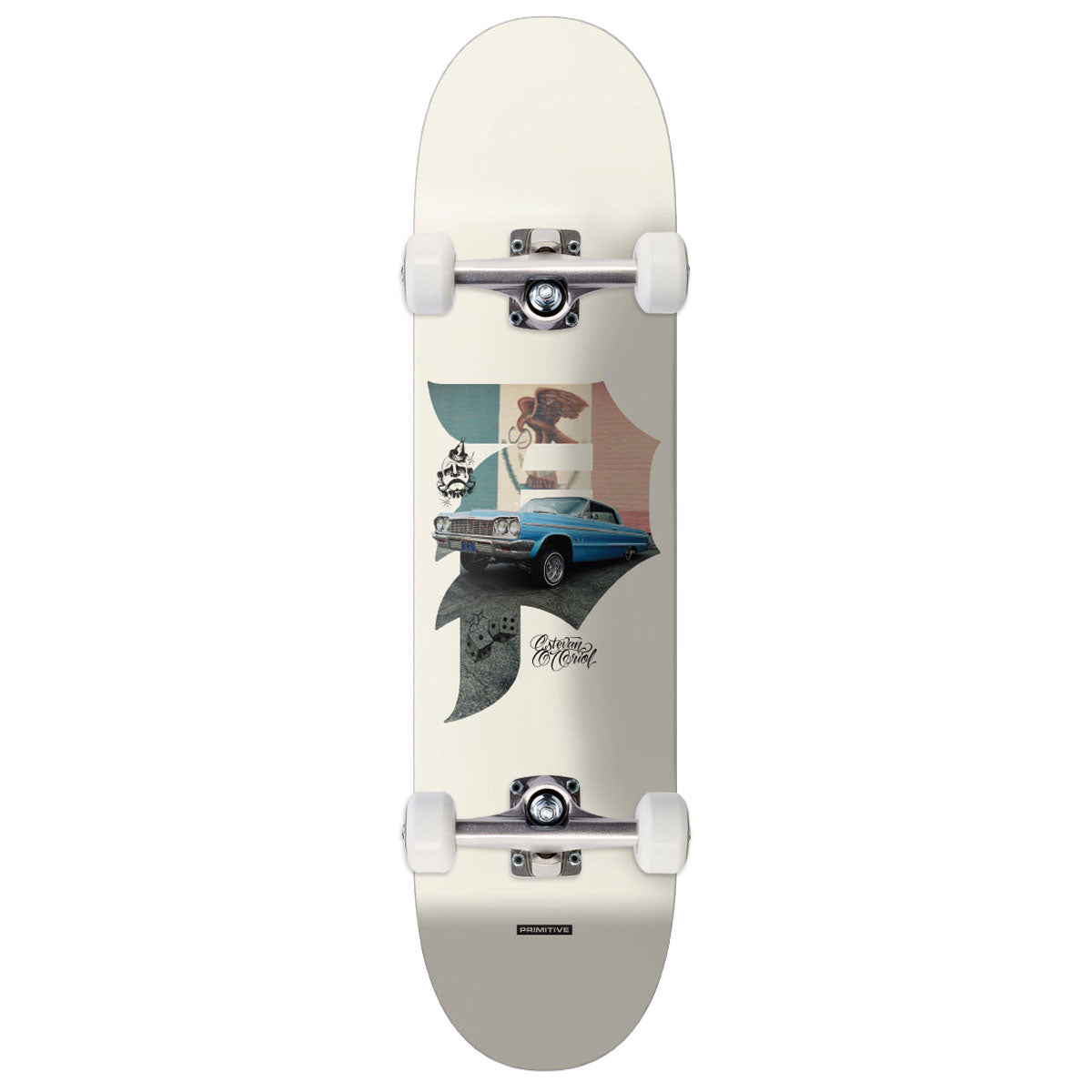 Primitive x Estevan Oriol Dirty P Pride Skateboard Complete - Natural - 8.25