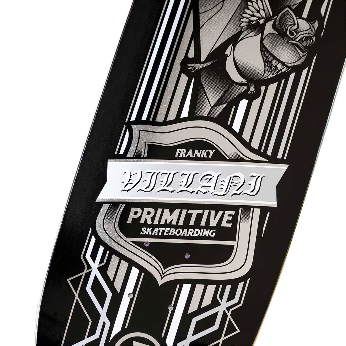 Primitive Villani Bat Skateboard Deck - Black - 9.125