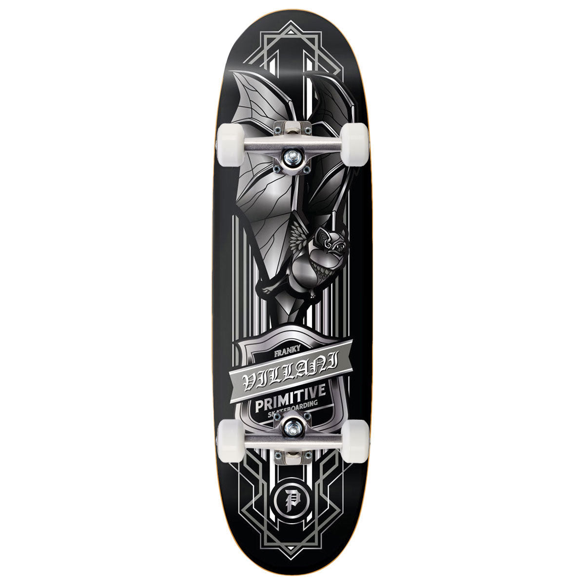 Primitive Villani Bat Skateboard Complete - Black - 9.125