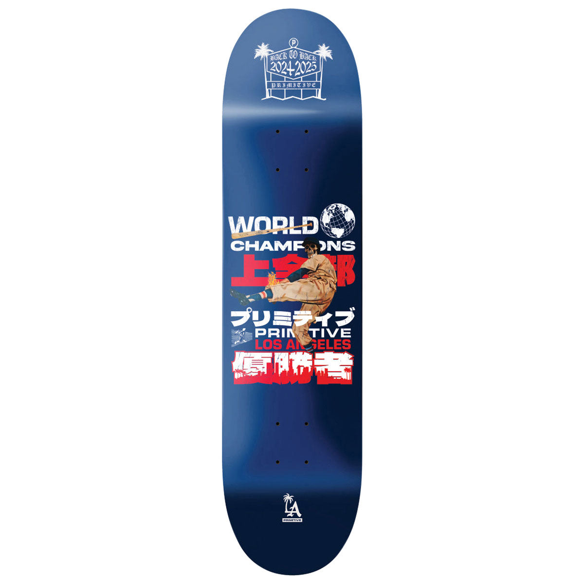 Primitive Last Pitch Skateboard Deck - Blue - 8.25
