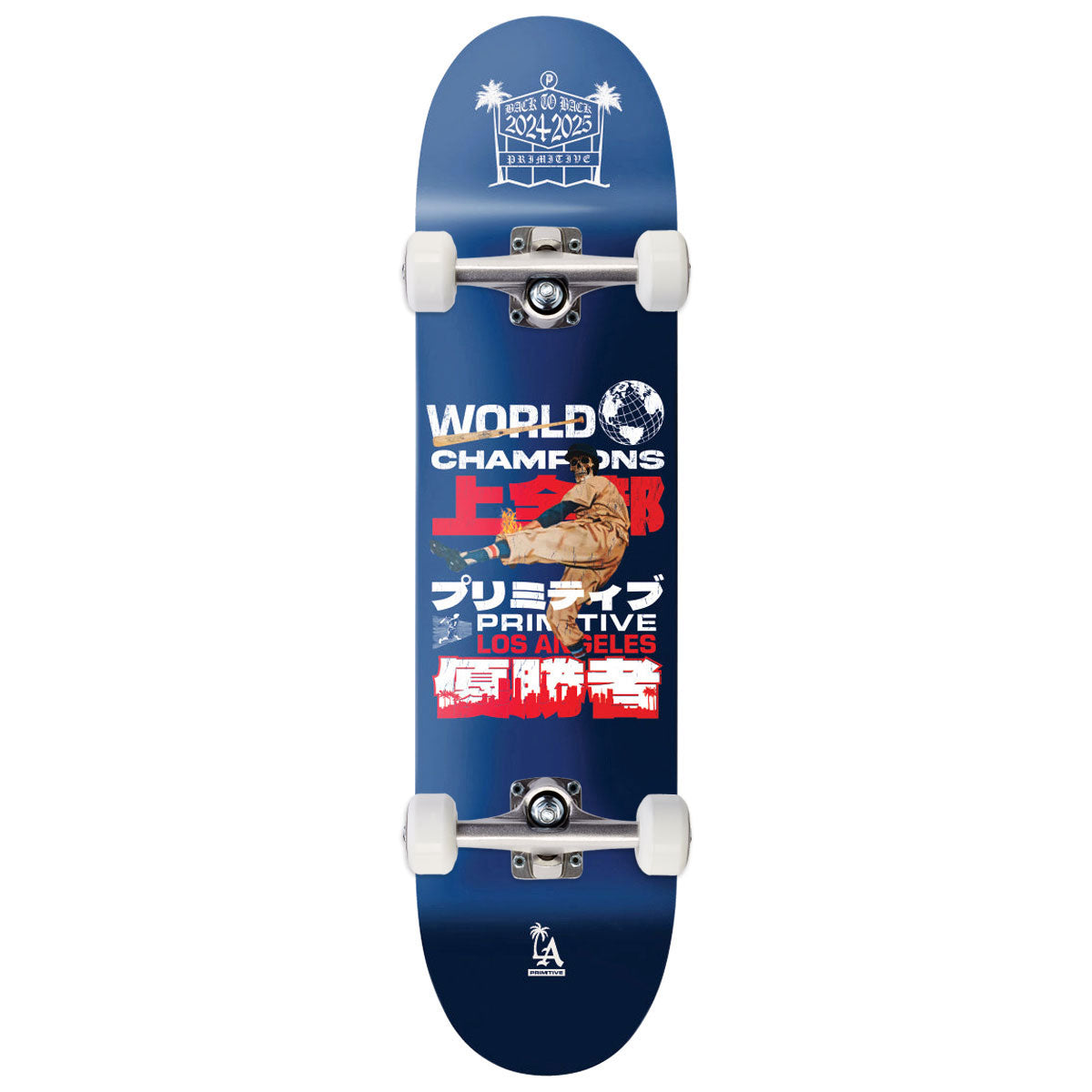 Primitive Last Pitch Skateboard Complete - Blue - 8.25