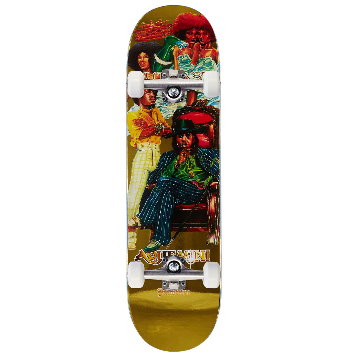 Primitive x Outkast Aquemini Team Skateboard Complete - Gold - 8.50