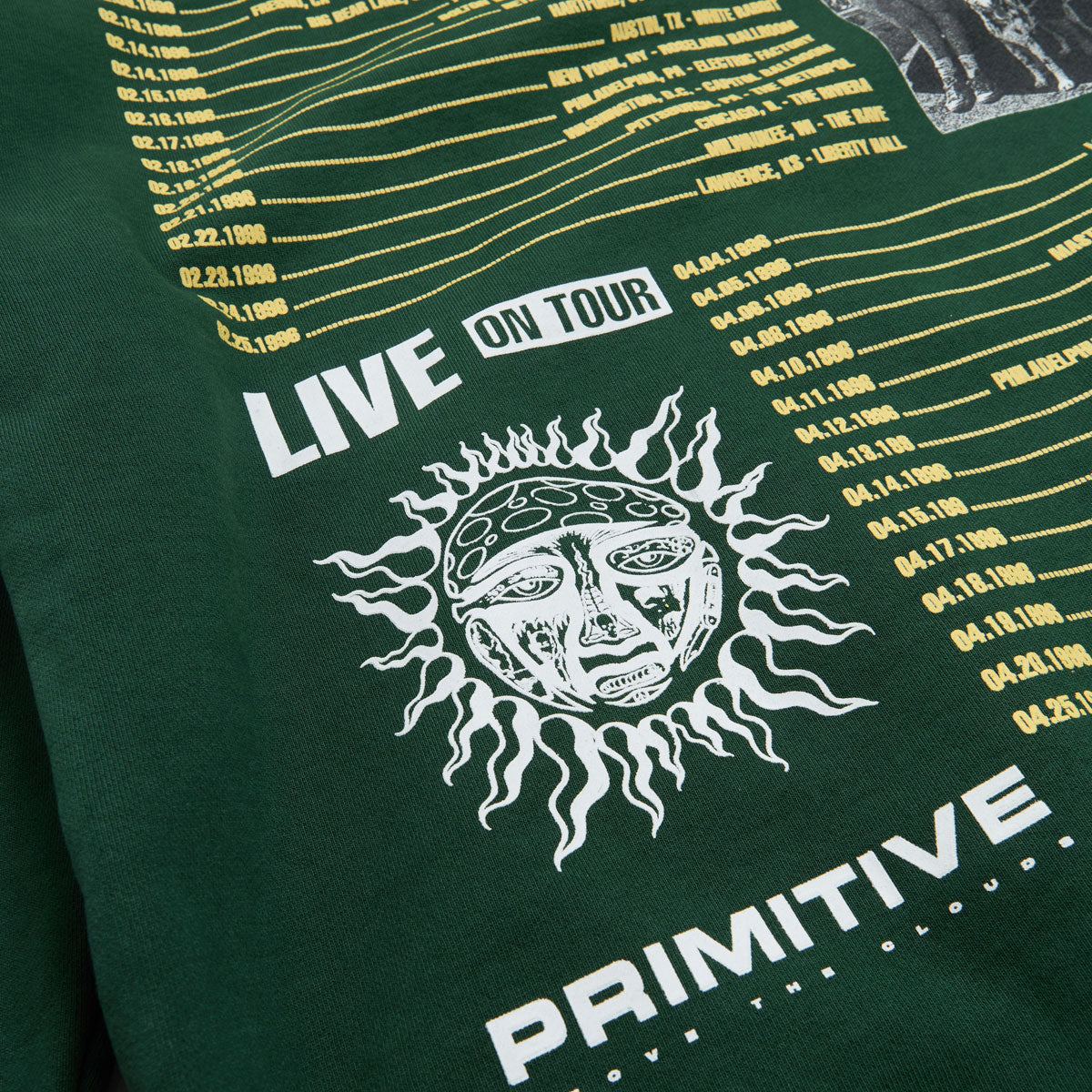 Primitive x Sublime Rise Zip Hoodie - Forest Green image 5