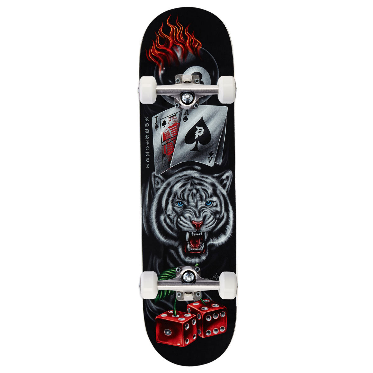 Primitive Rodriguez Hot Streak Skateboard Complete - Black - 8.25