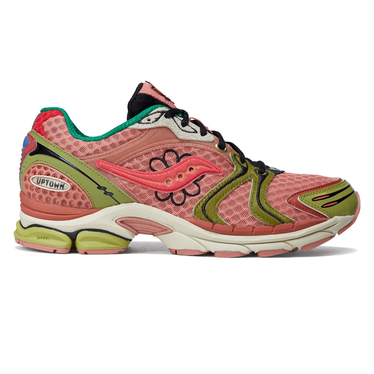 Saucony x Jae Tips Progird Triumph 4 Shoes - Peach/Leaf image 1