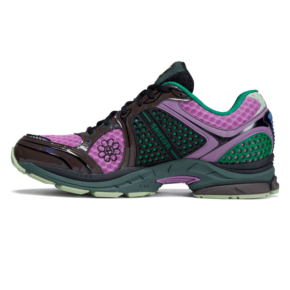 Saucony x Jae Tips Progird Triumph 4 Shoes - Violet/Earth image 2