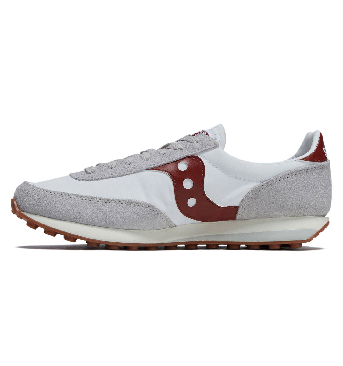 Saucony Trainer 80 Shoes - White/Maroon image 2