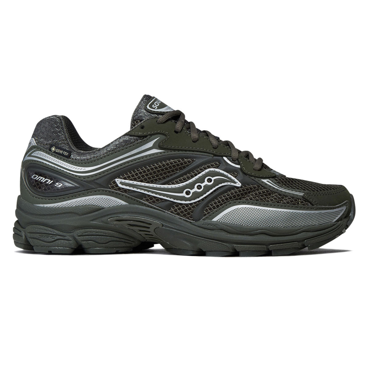 Saucony Progrid Omni 9 Shoes - Fatigue/Silver image 1
