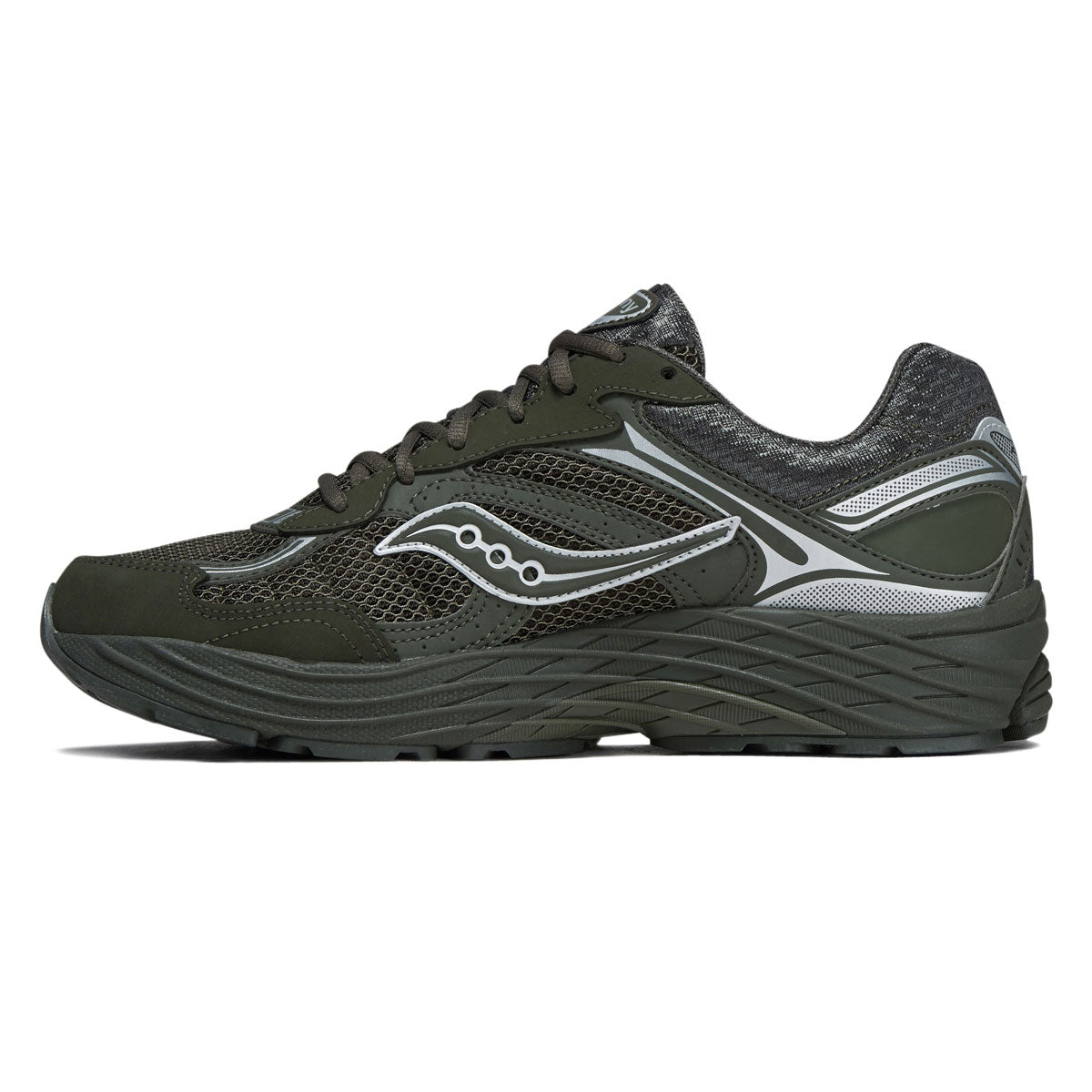 Saucony Progrid Omni 9 Shoes - Fatigue/Silver image 2