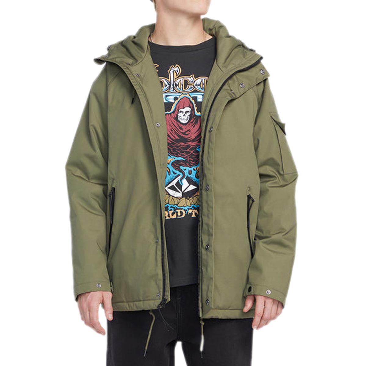 Volcom Stoke Stone II 5k Jacket - Wintermoss image 2