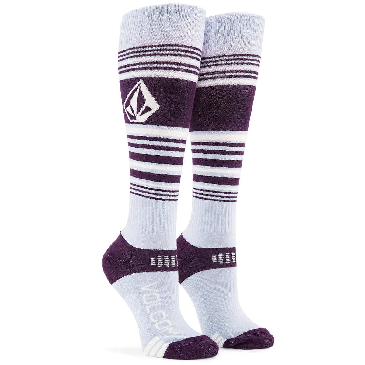 Volcom Womens Tundra Tech Snowboard Socks - Lilac Ash image 1