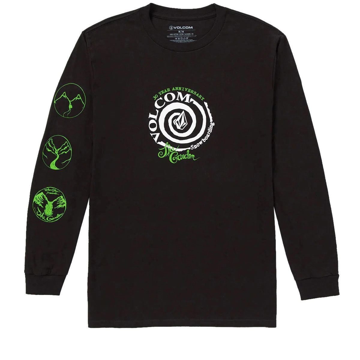 Volcom V Ent The Garden Long Sleeve T-Shirt - Black image 1