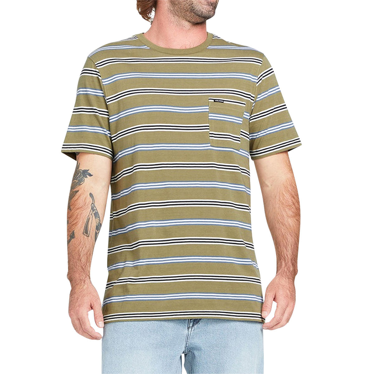 Volcom Bongo Crew Shirt - Thyme Green image 1