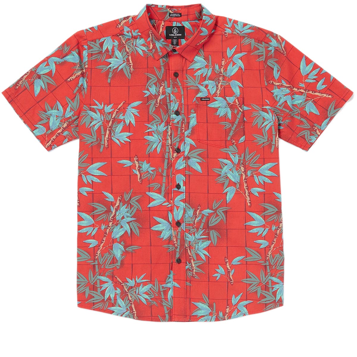 Volcom Bamboozeled Floral Shirt - Flash Red image 3