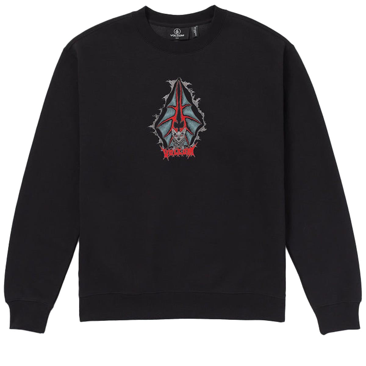 Volcom Watanite Crew Sweatshirt - Black image 1