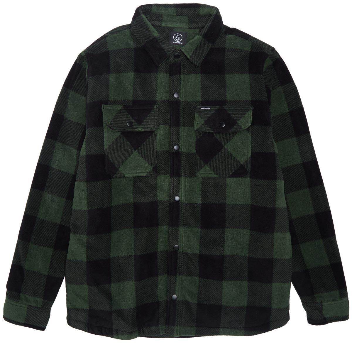 Volcom Bowered Fleece Long Sleeve Sweatshirt - Dark Pine image 1