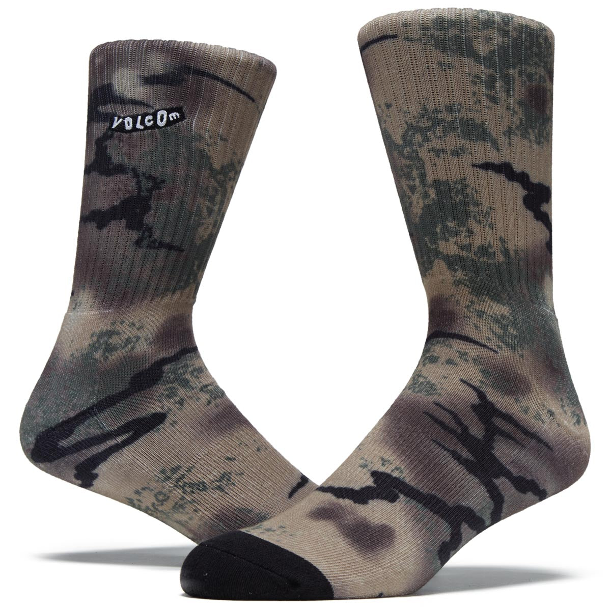 Volcom Stoney Shred Pr Socks - Dark Khaki image 2