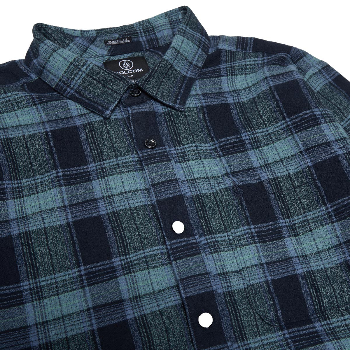 Volcom Baystone Flannel Long Sleeve Shirt - Navy image 3