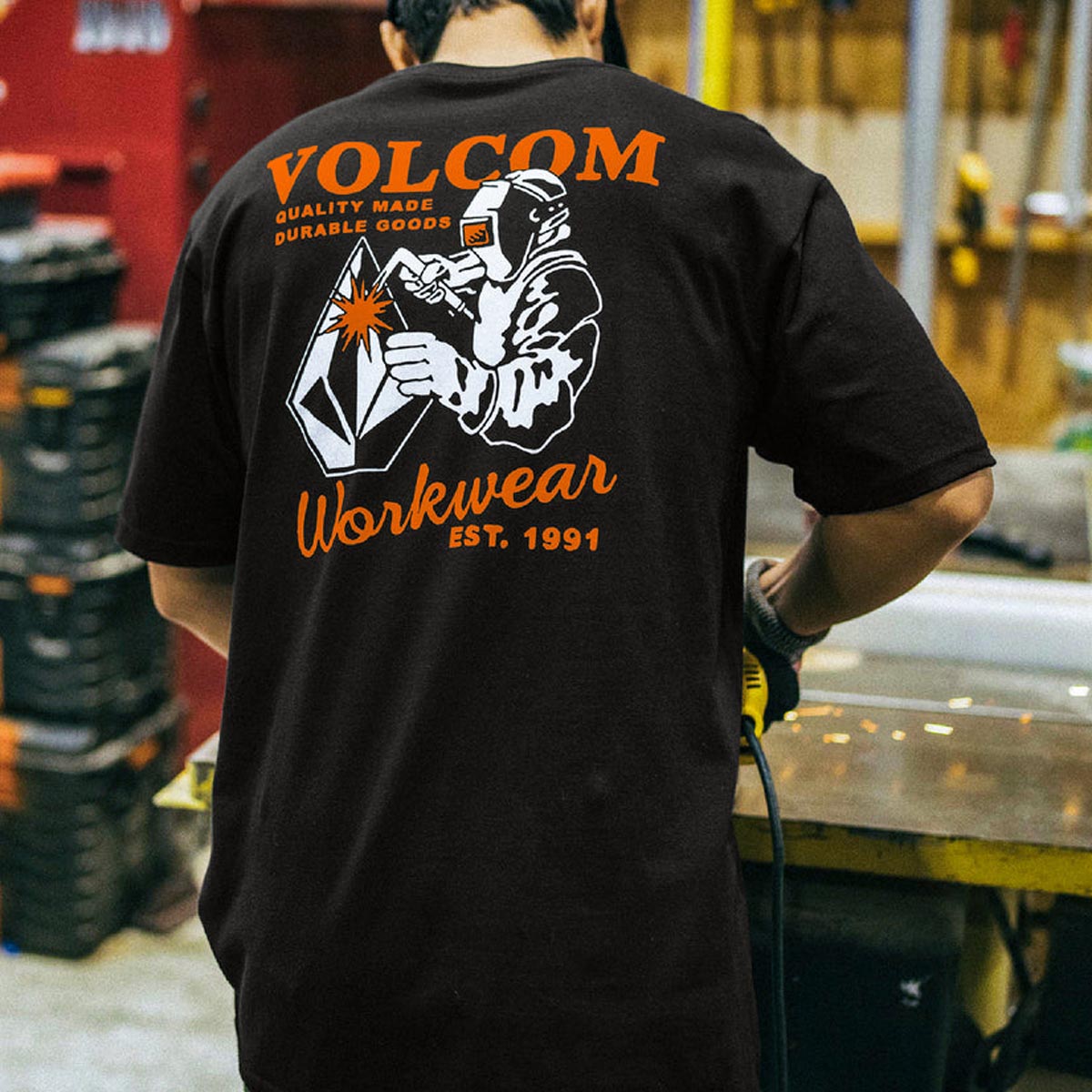 Volcom Volcom Workwear Welder T-Shirt - Black image 3