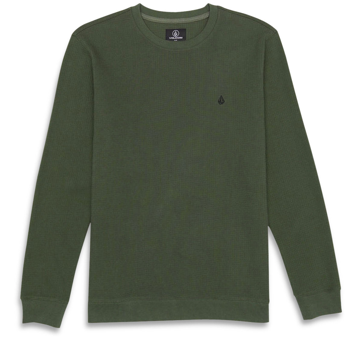 Volcom Gridstone Crew Long Sleeve Shirt - Squadron Green image 1