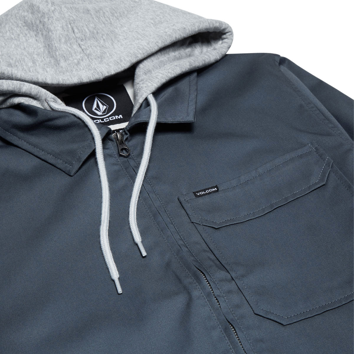 Volcom Korman Hooded Jacket - Dark Slate image 3