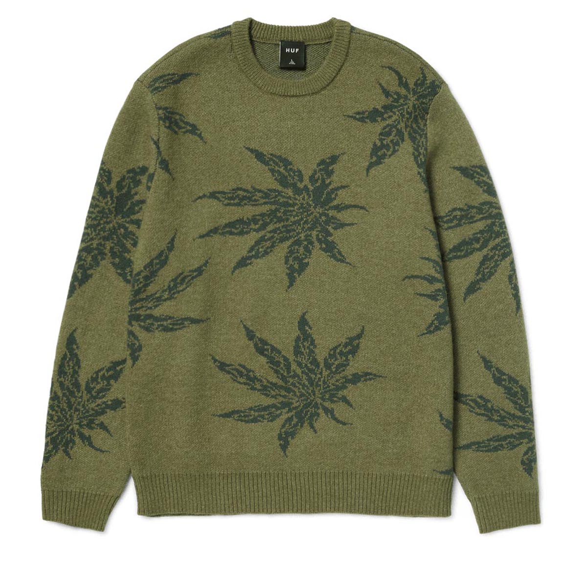 HUF Tribal Crewneck Sweater - Avocado image 2