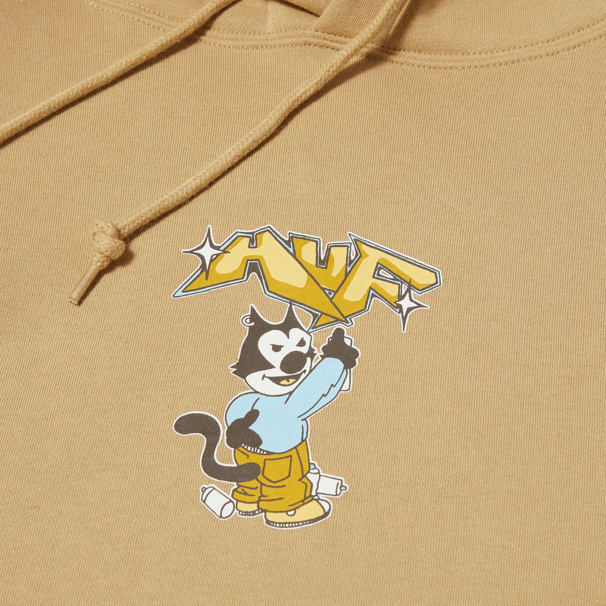 HUF Bad Cat Hoodie - Oatmeal image 2