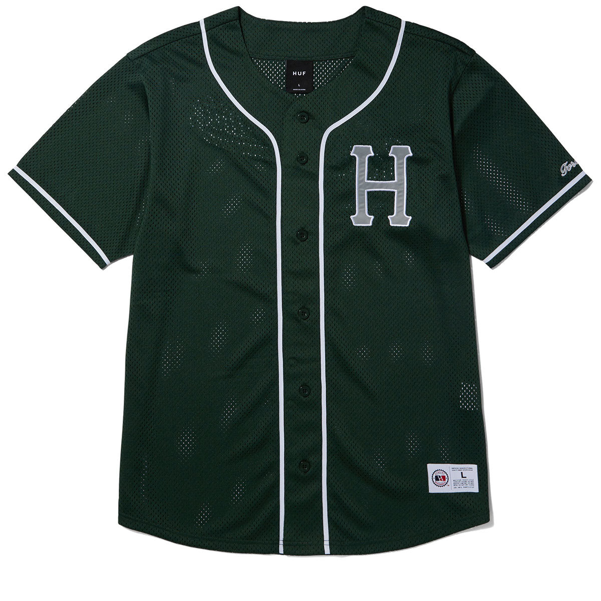 HUF Crackerjack Baseball Jersey - Pine image 1