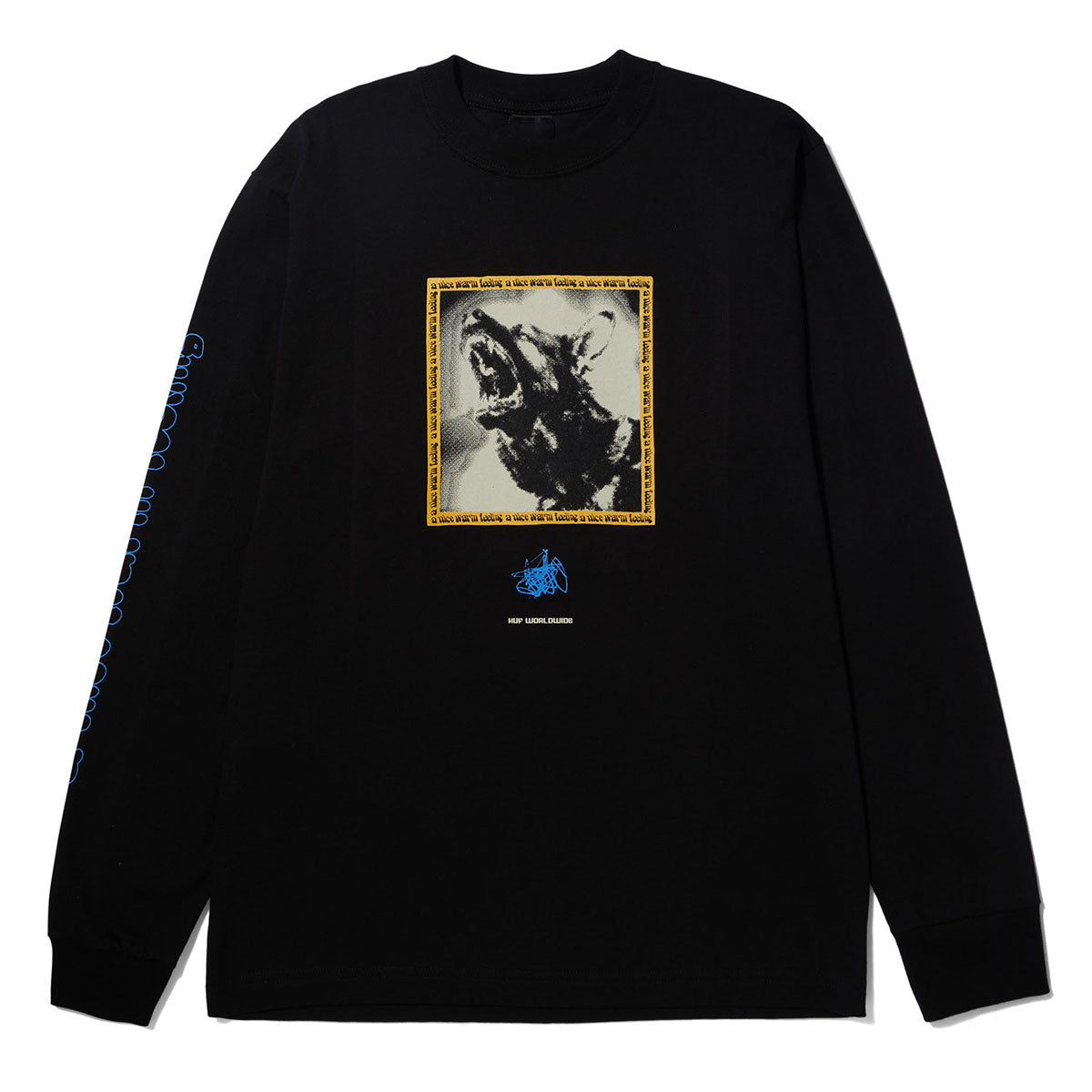 HUF Beware Long Sleeve T-Shirt - Black image 1