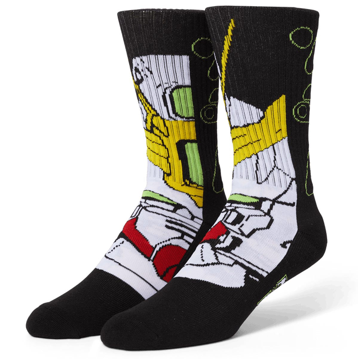 HUF Gundam Wing Crew Socks - Black image 1