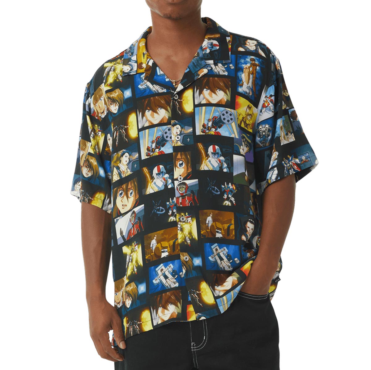 HUF x Mobile Suite Gundam Screenshots Resort Shirt - Multi image 1