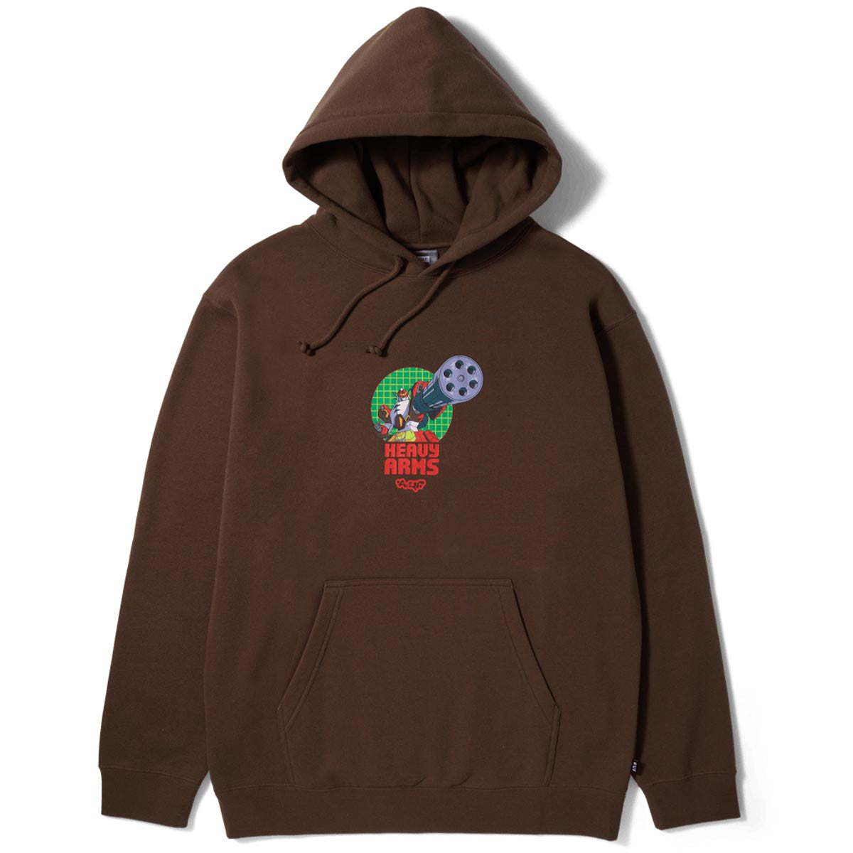 HUF x Mobile Suite Gundam Heavy Arms Hoodie - Chocolate image 1