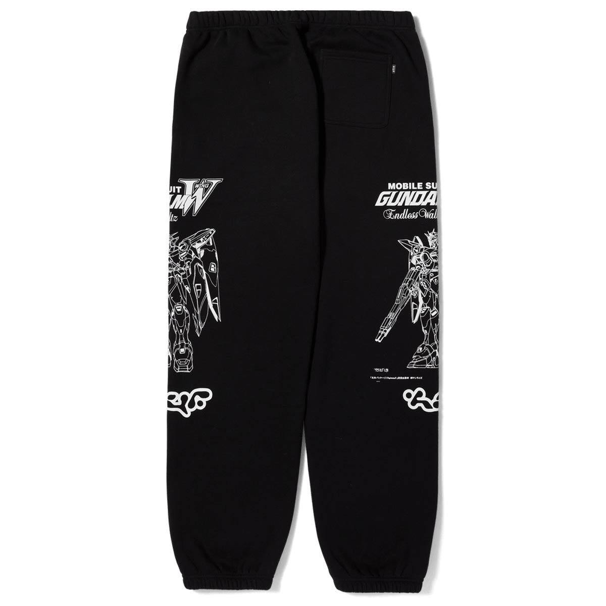 HUF x Mobile Suite Gundam Wing Fleece Pants - Black image 2