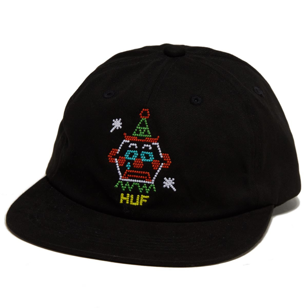 HUF Clownin' Around 6 Panel Hat - Black image 1