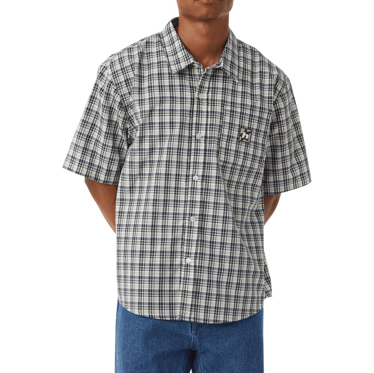 Huf H Star Plaid Shirt - Linen image 1