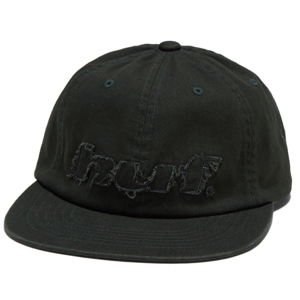 Huf Distressed Logo 5 Panel Hat - Hunter Green image 1