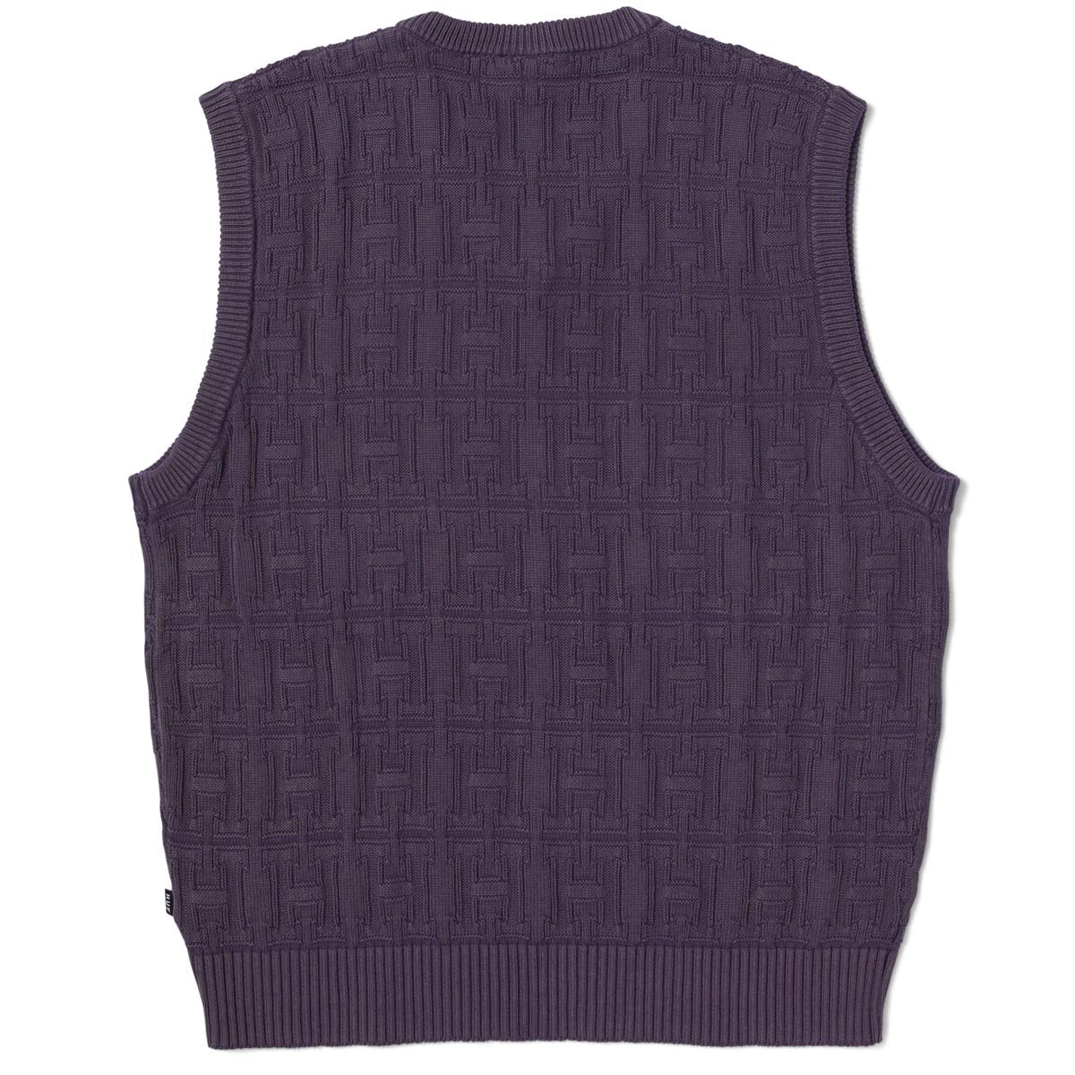 Huf Interlaced Jacquard Overdyed Vest Jacket - Raisin image 2