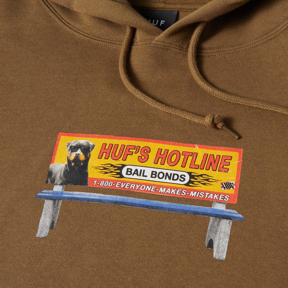 Huf Bail Bonds Hoodie - Mud image 2