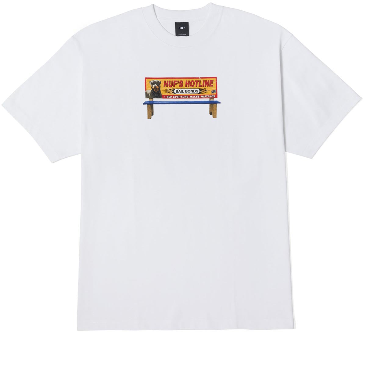 Huf Bail Bonds T-Shirt - White image 1