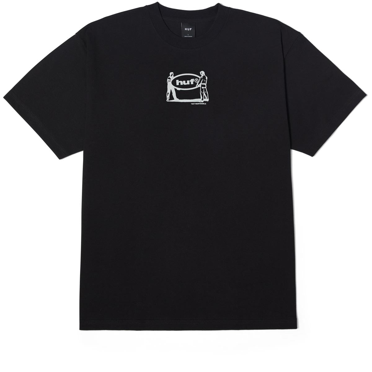 Huf Relocation T-Shirt - Black image 1