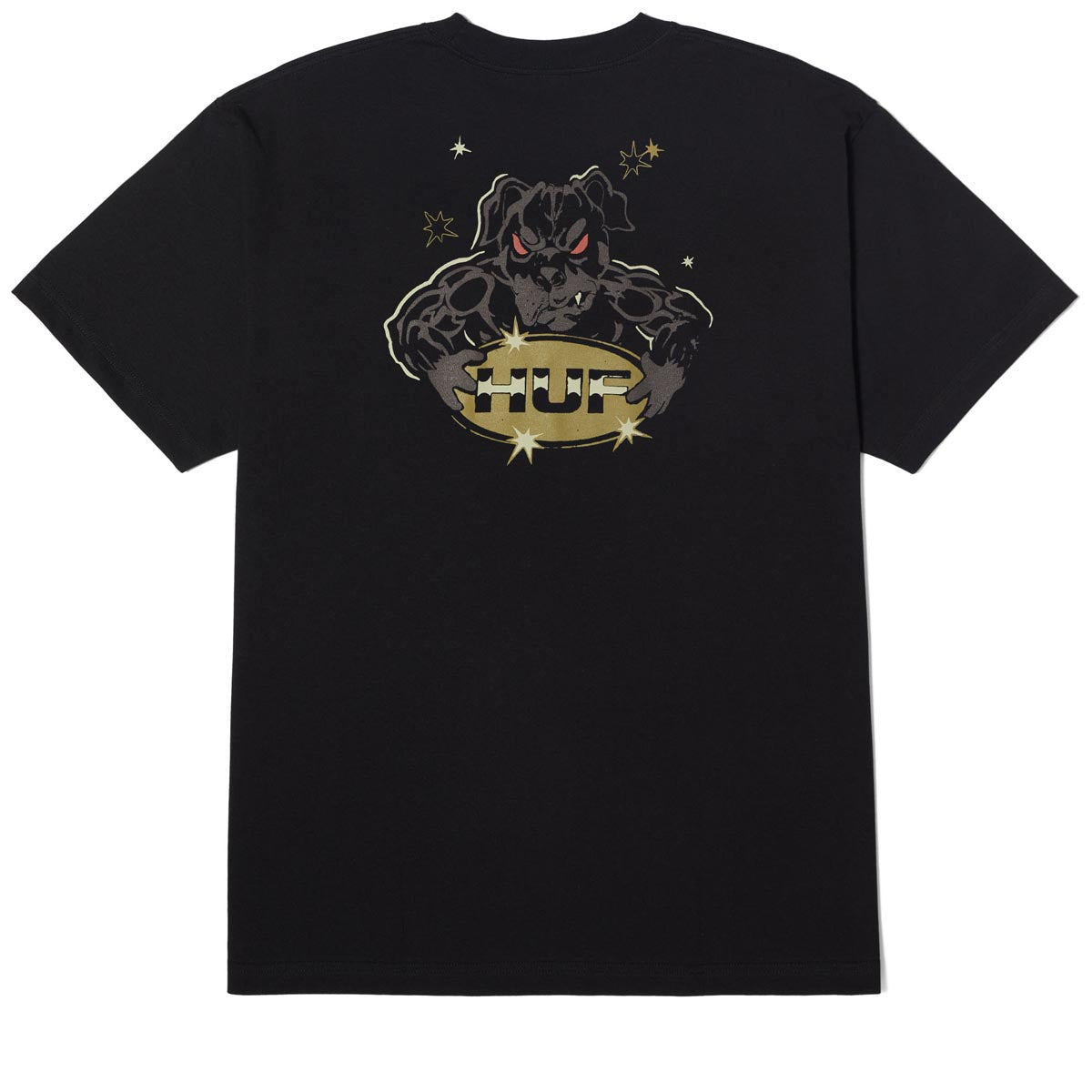 Huf Dawg T-Shirt - Black image 1