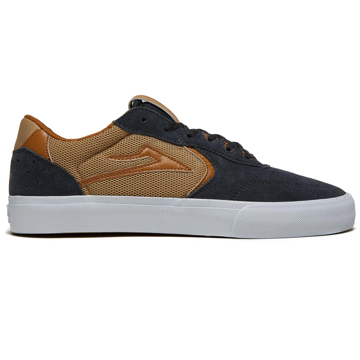 Lakai Atlantic Vulc Shoes - Charcoal/Tan Suede image 1