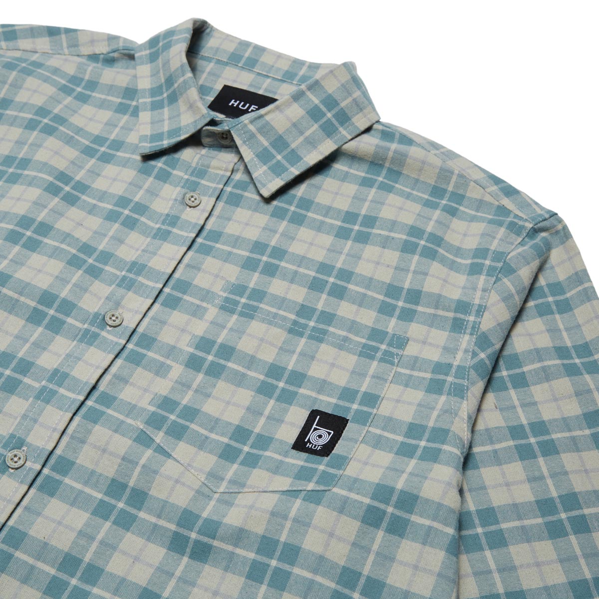 Huf Modal Long Sleeve Plaid Shirt - Putty image 2