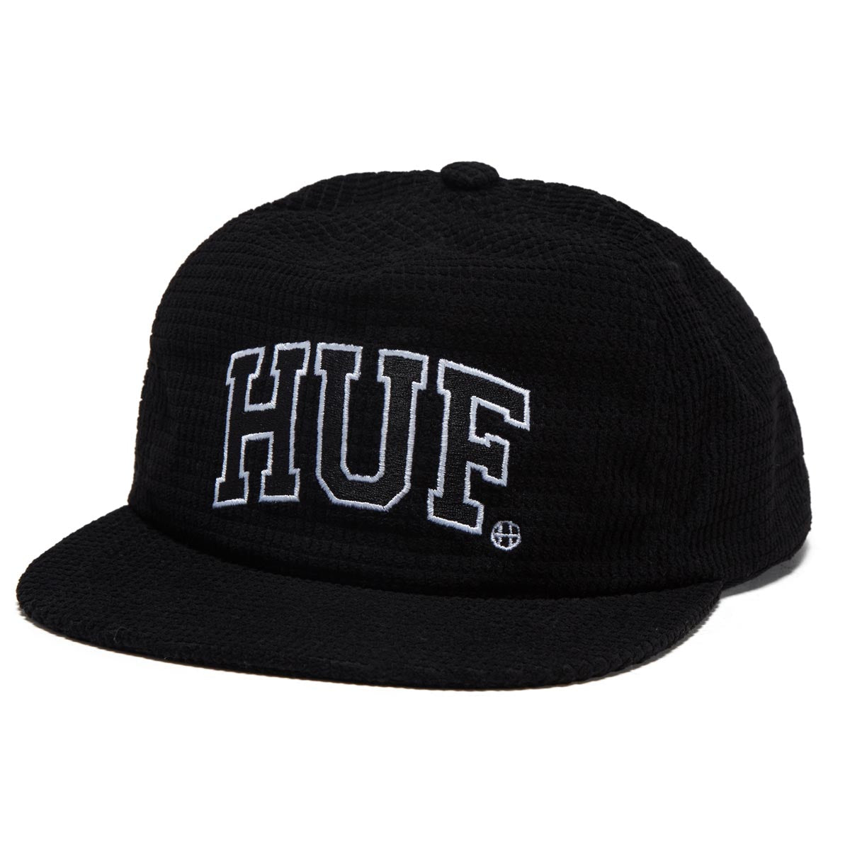 Huf Arch Waffle Cord Snapback Hat - Black image 1