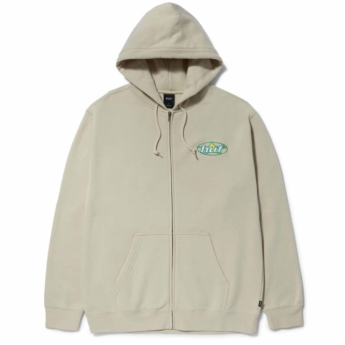 Huf Andromeda Full Zip Hoodie - Stone image 1