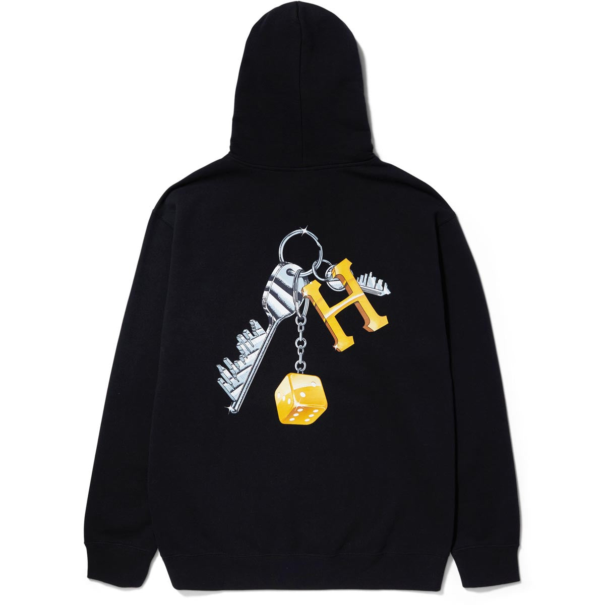 Huf Keys To The City Hoodie - Black image 2