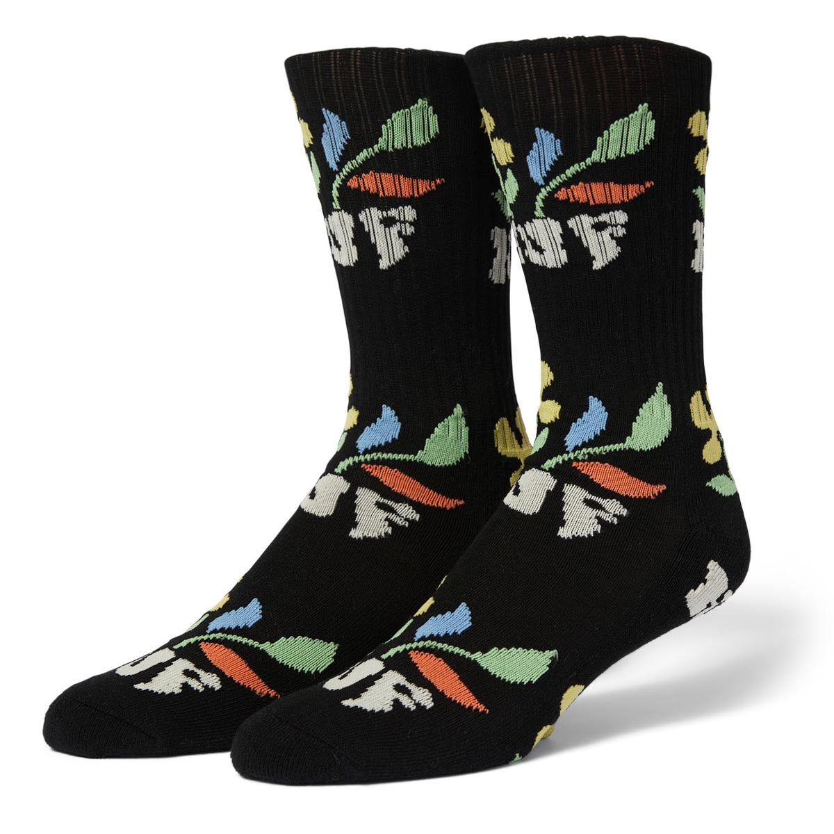 Huf Weston Crew Socks - Black image 1