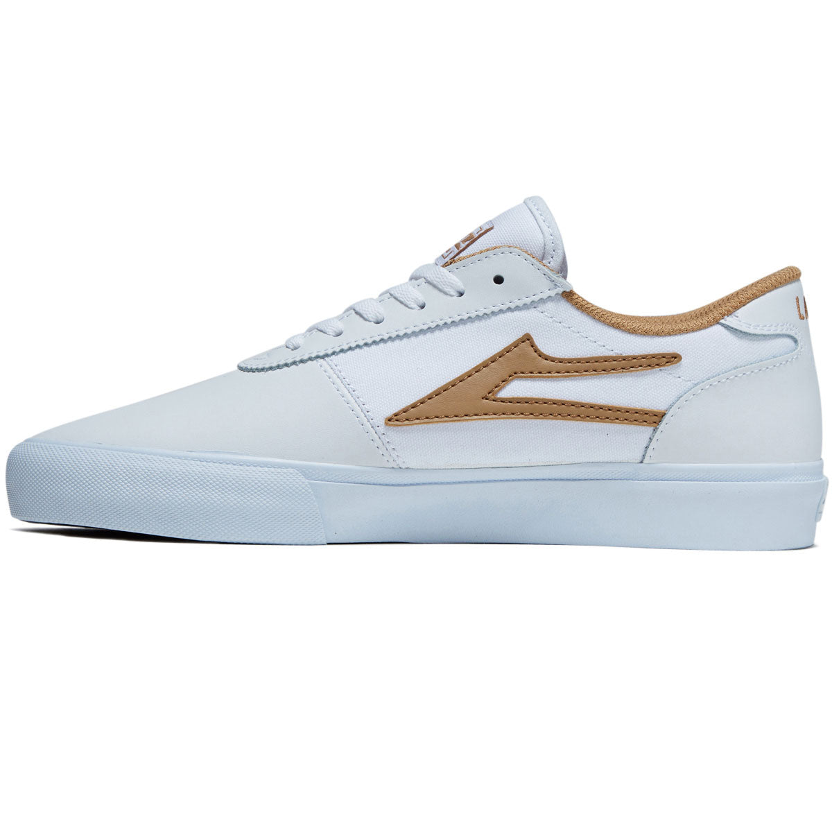 Lakai Manchester Shoes - White/White Leather image 2