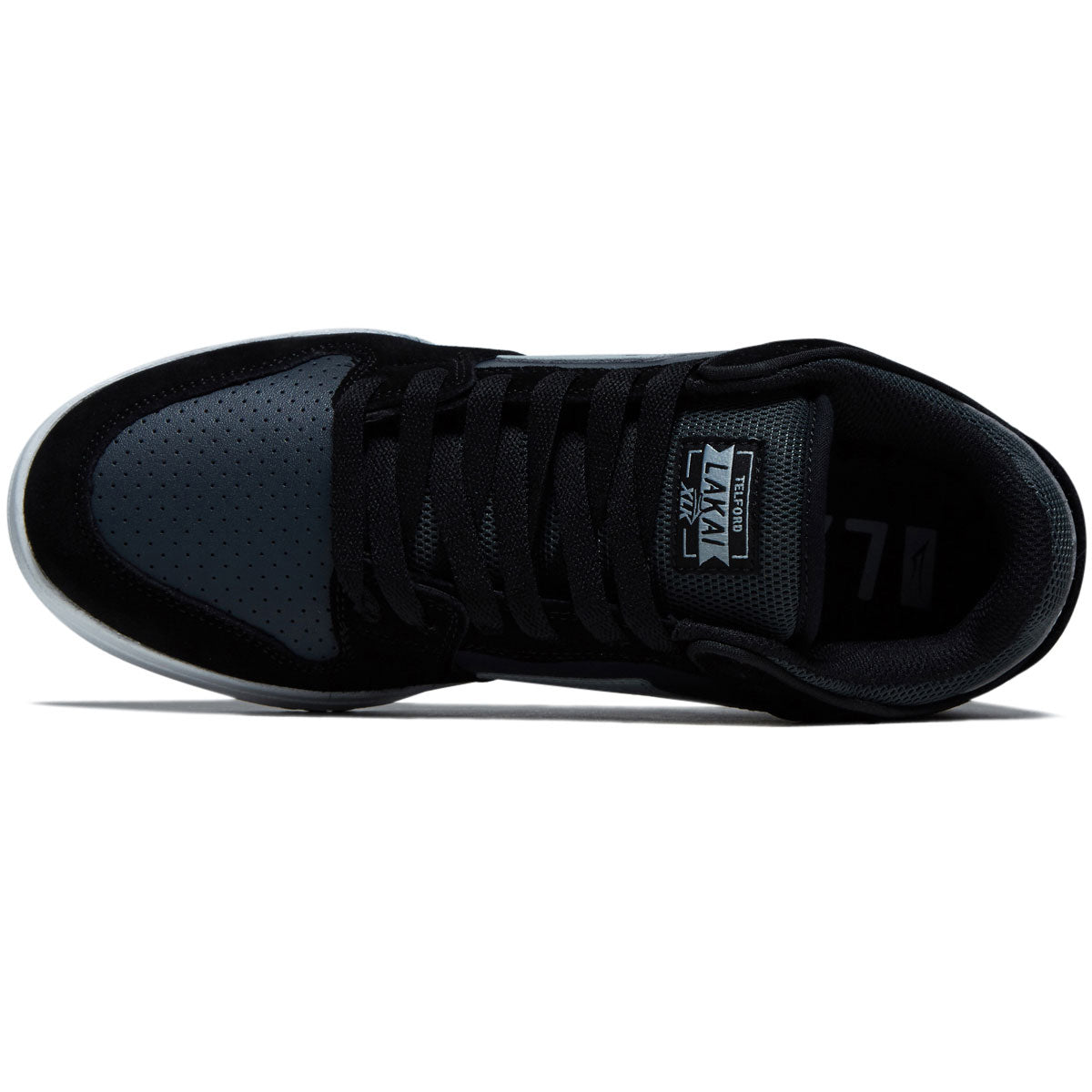 Lakai Telford Low Shoes - Black Suede/Grey Suede image 3