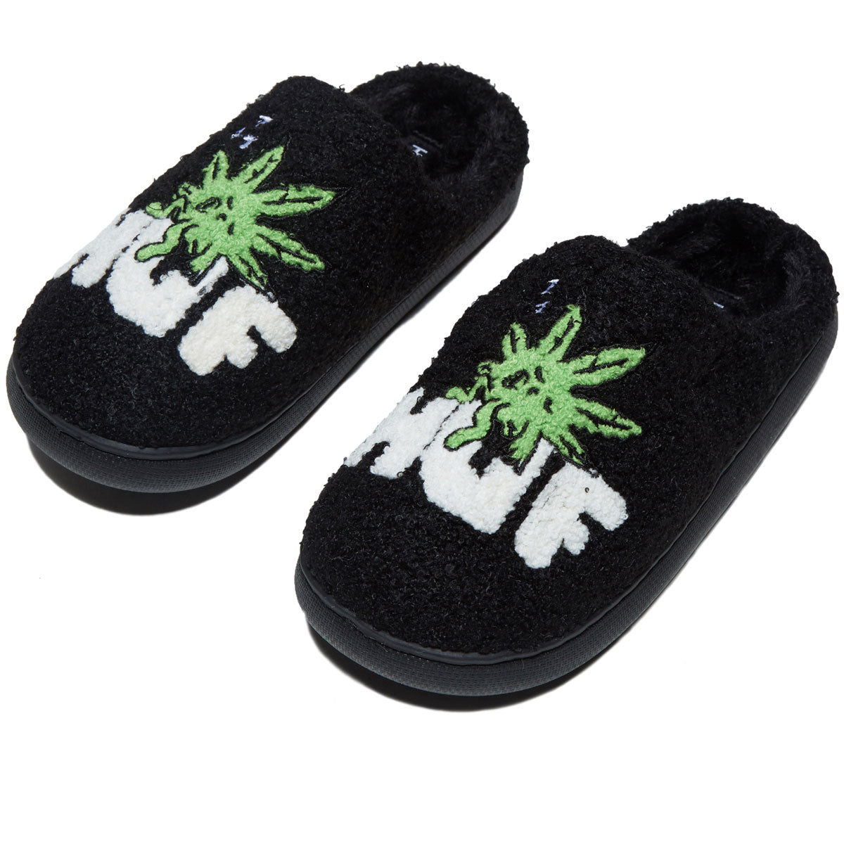 Huf Fuzzy Slipper Shoes - Black image 5